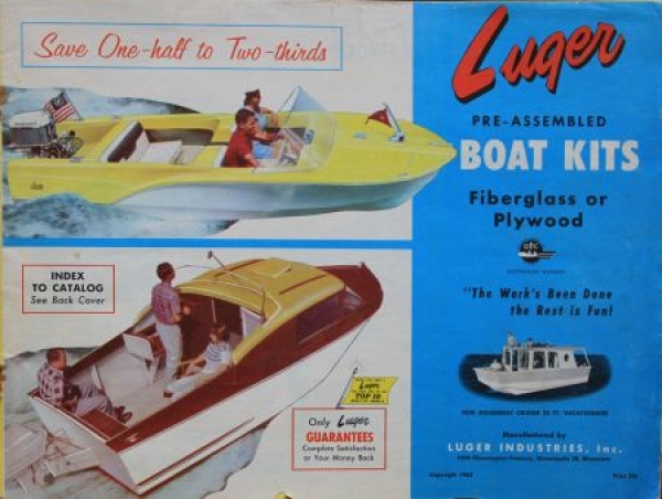 Luger Industries Motorboats "Boat kit" 1963 Motorboatsbrochure (8660)